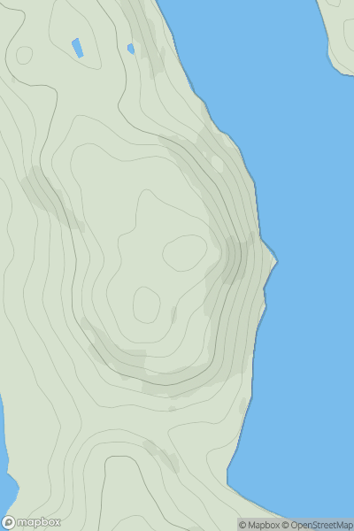 Thumbnail image for Castle Hill [The Glenkens to Annandale] [NX827540] showing contour plot for surrounding peak